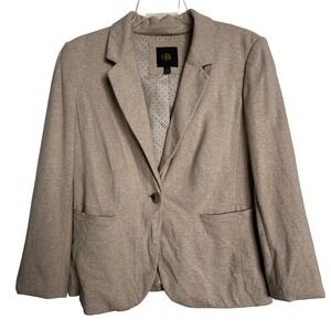 Vintage Outback Red Women's Blazer Medium Beige‎ Knit Monogram Crown